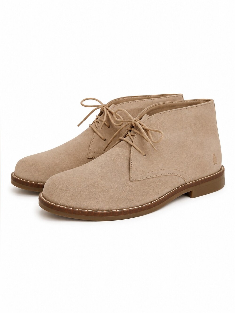 Hush Puppies Mazin Cayto Tan Genuine Suede Chukka Ankle Boots, 8